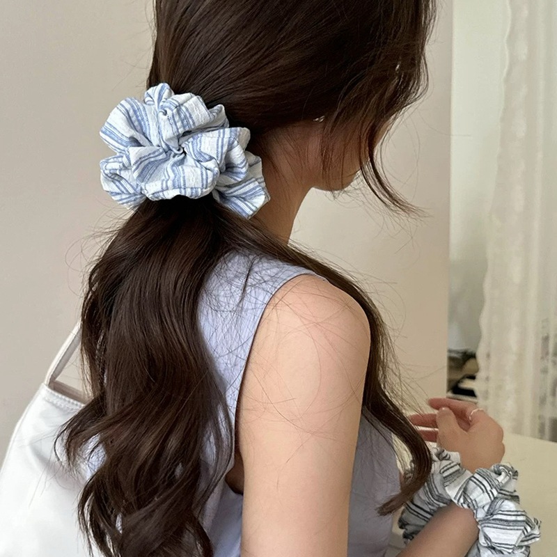 2024 Korea Fashion Stripe Hair - Silk Tie Striped recension och pris
