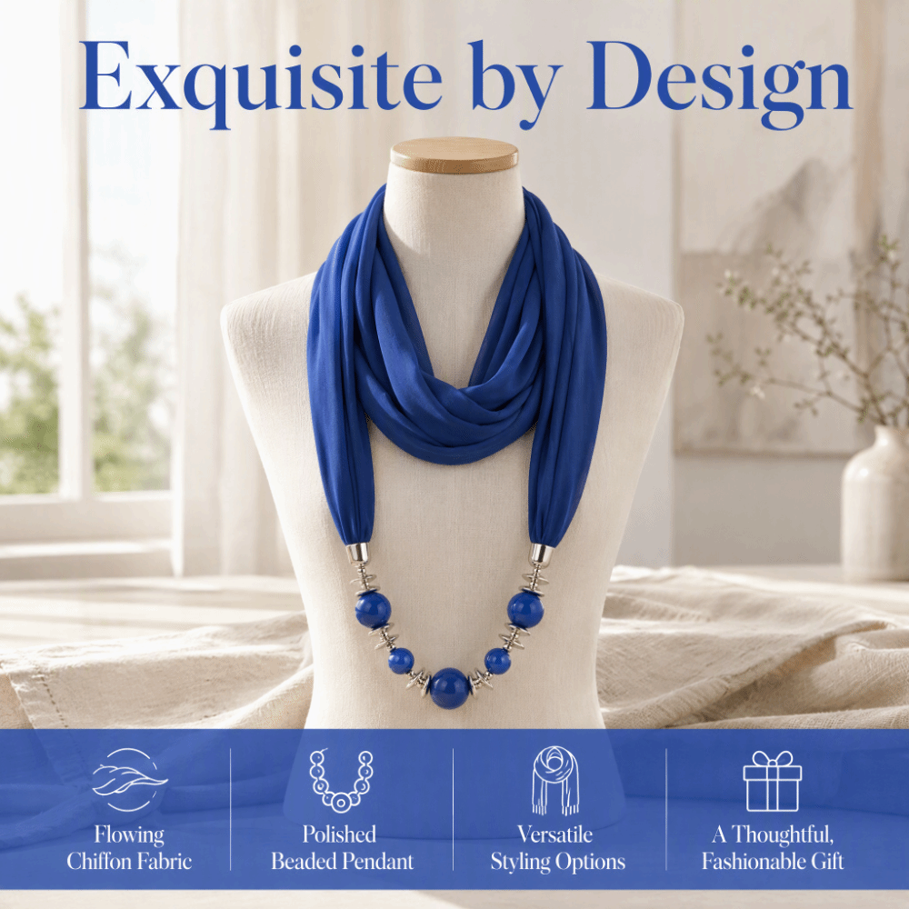 New Chiffon Scarf Necklace Bea - Infinity Scarf Knit recension och pris