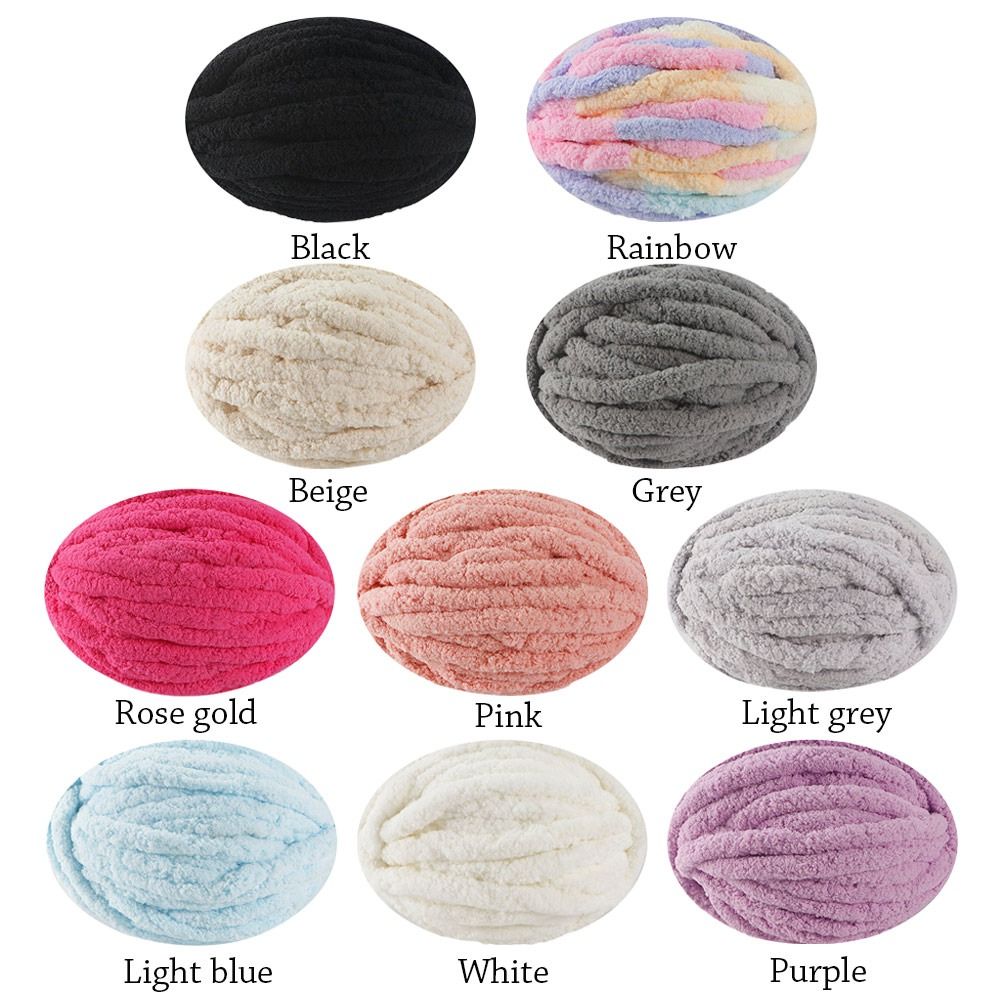 250g/Ball Multicolor Chenille  - Woven Scarf Blanket recension och pris