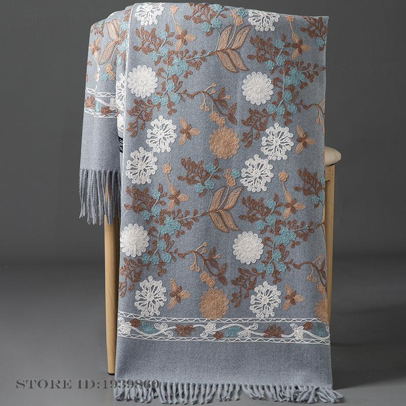 Women's Cashmere Pashmina Scar - Woven Scarf Blanket recension och pris