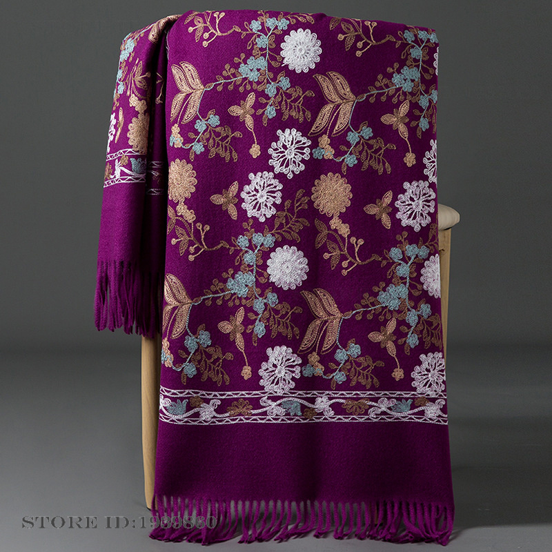 Women's Cashmere Pashmina Scar - Woven Scarf Blanket recension och pris