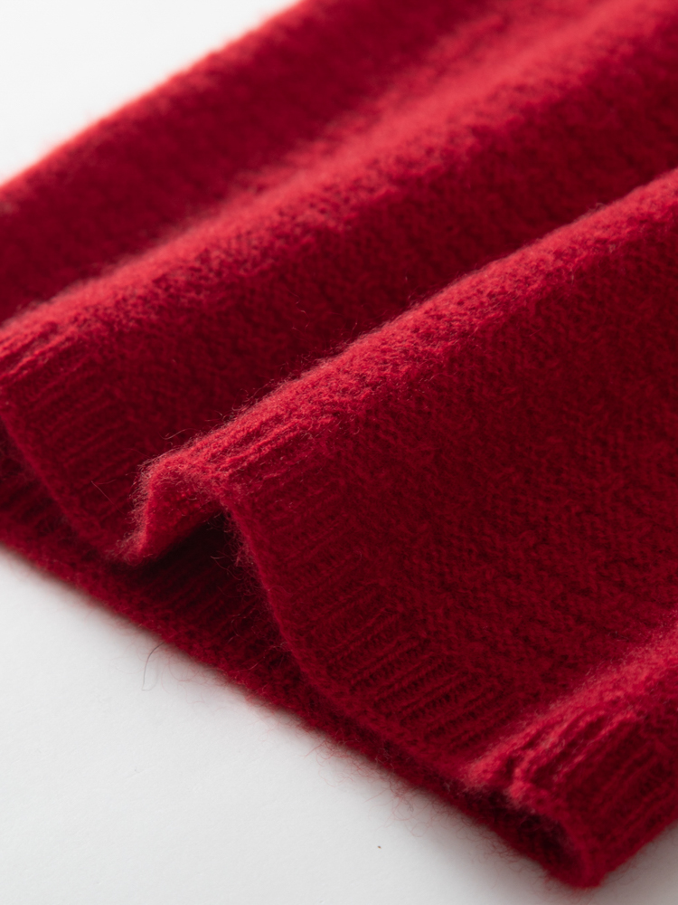 100% Pure Cashmere Waffle Knit - Infinity Scarf Knit recension och pris