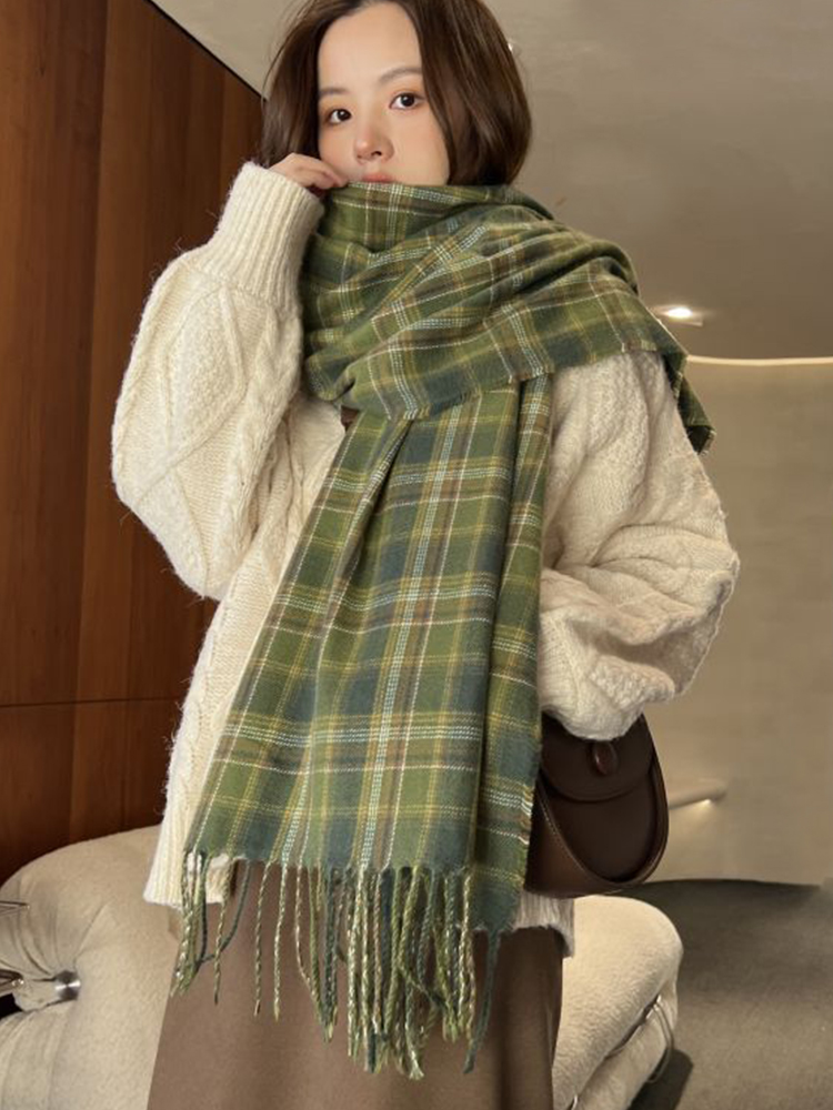 New Imitation Cashmere Women S - Woven Scarf Blanket recension och pris