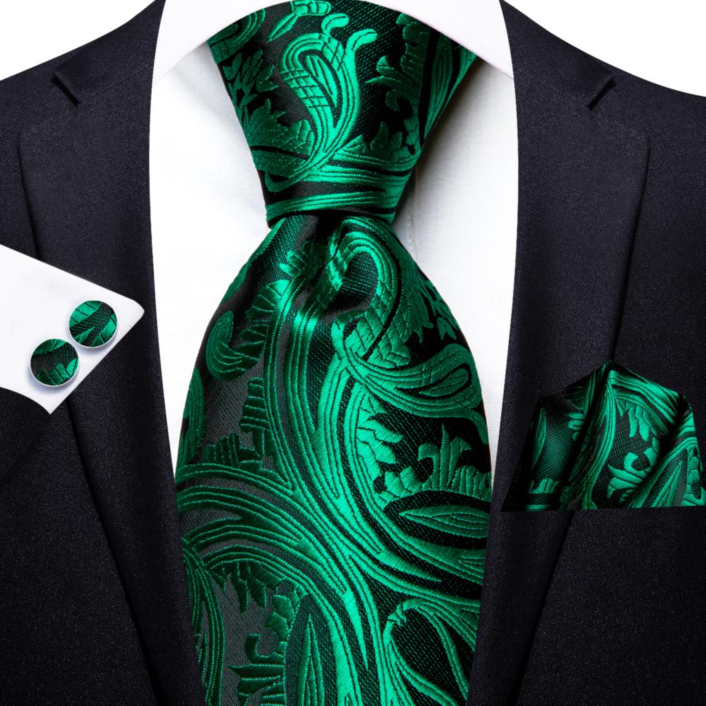 Paisley Striped Green Silk Tie - Silk Tie Striped recension och pris