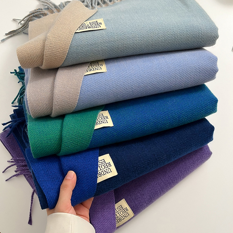 Fashion Solid Cashmere Warm Sc - Woven Scarf Blanket recension och pris