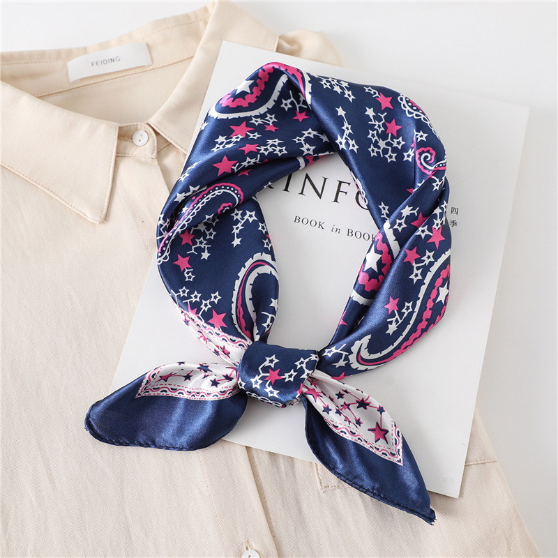60cm Luxury Square Silk Scarf  - Silk Neck Scarf recension och pris