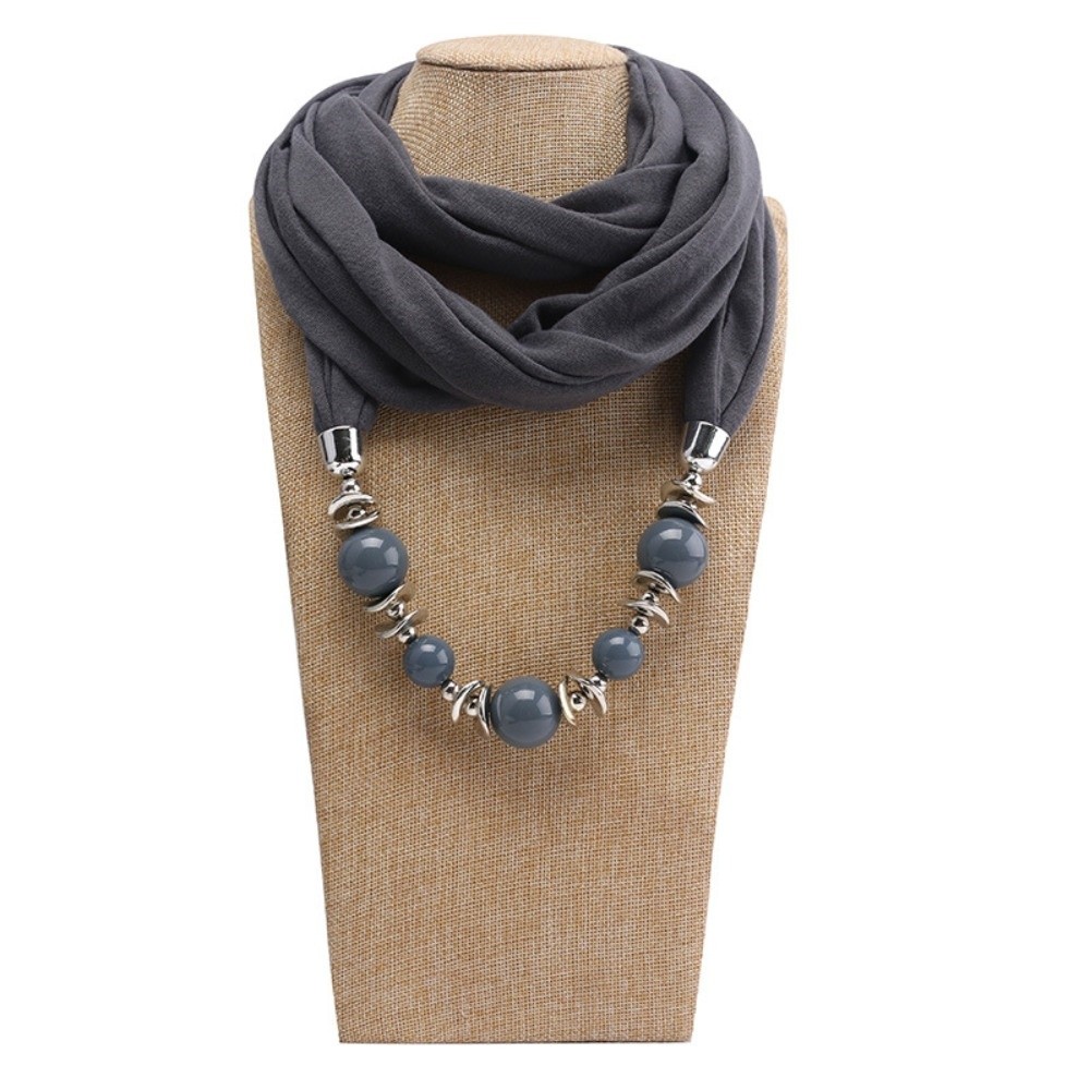 Fashion Chiffon Scarf Necklace - Infinity Scarf Knit recension och pris