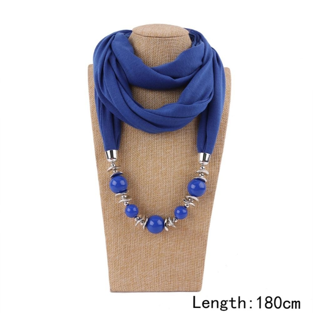 Chiffon Scarf Necklace Beaded  - Infinity Scarf Knit recension och pris